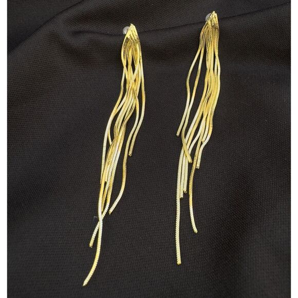 Golden Tassel Earrings - Picture 1 of 4
